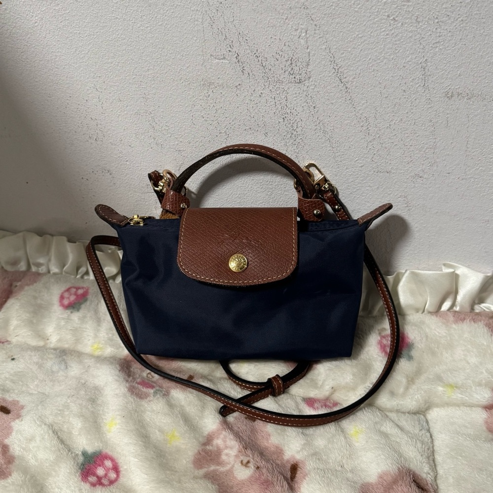LONGCHAMP LE PLIAGE ORIGINAL POUCH WITH HANDLE & STRAP INCLUDED
